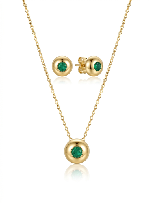 Collier Pneu Emeraude