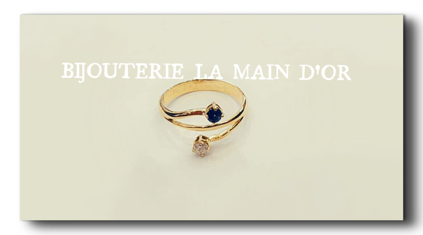 Bague Griffes diamant Saphir