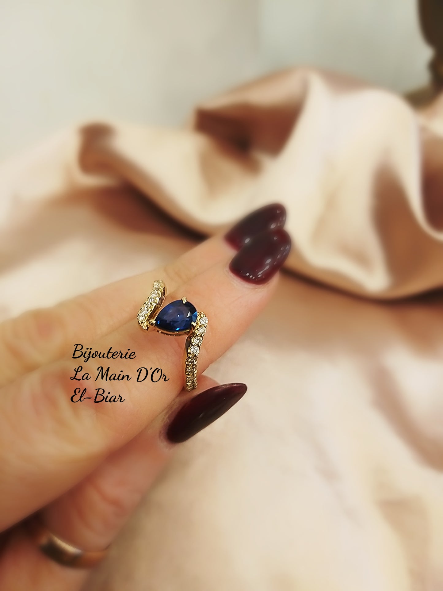Bague Saphir Diamants