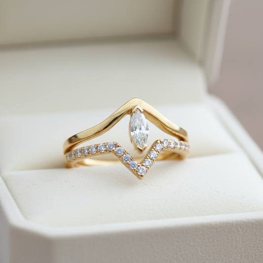 Bague Chevron