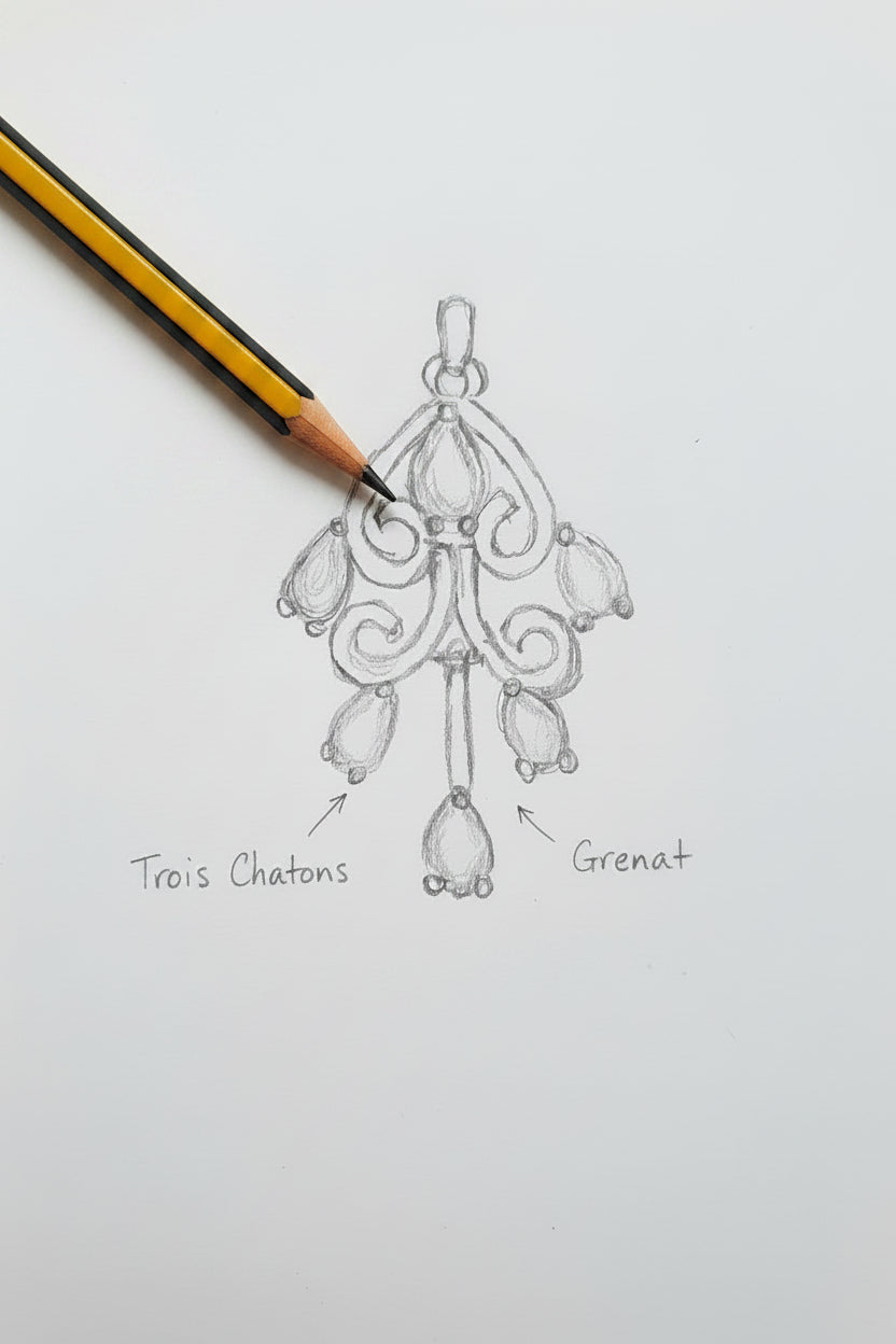 Grenats Précieux- Édition Main D'Or