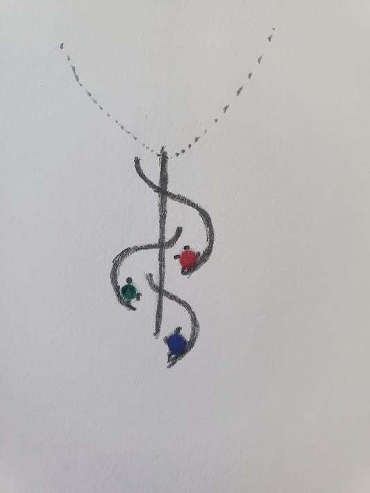 Pendentif L'envol des Couleurs
