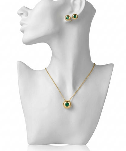 Collier Pneu Emeraude