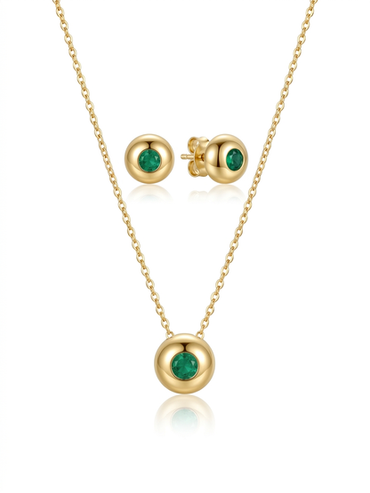 Collier Pneu Emeraude