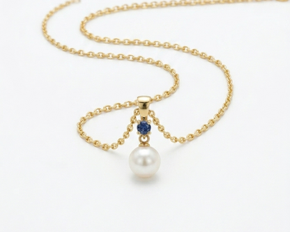 Pendentif Saphir Perle