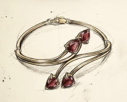 Bracelet Grenats