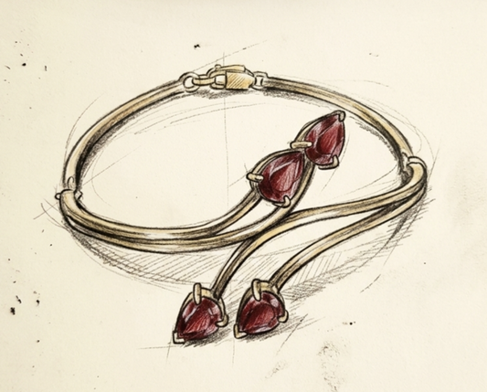 Bracelet Grenats