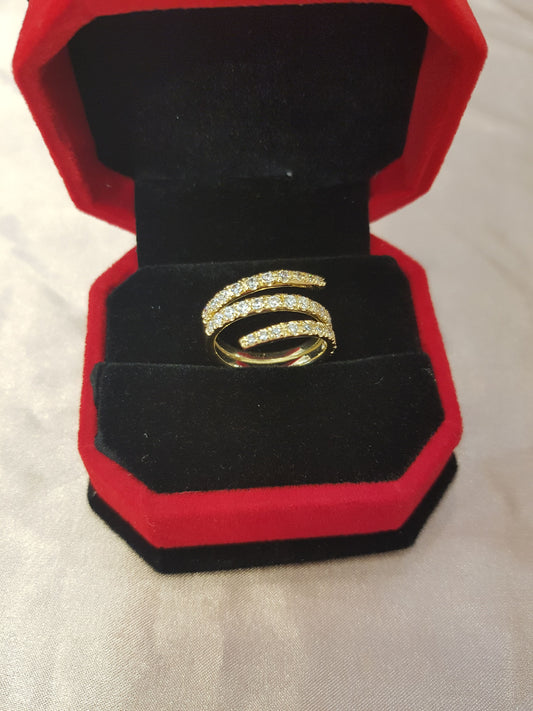 Bague Spirale Triple