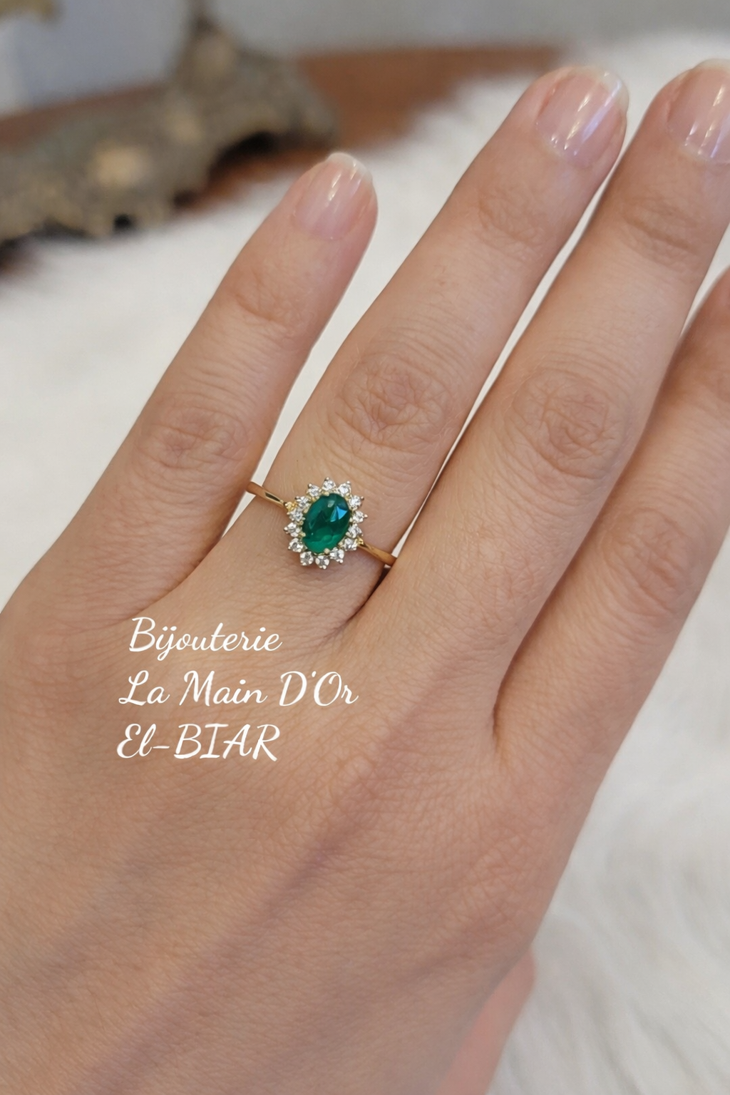 Bague Marquise Émeraude