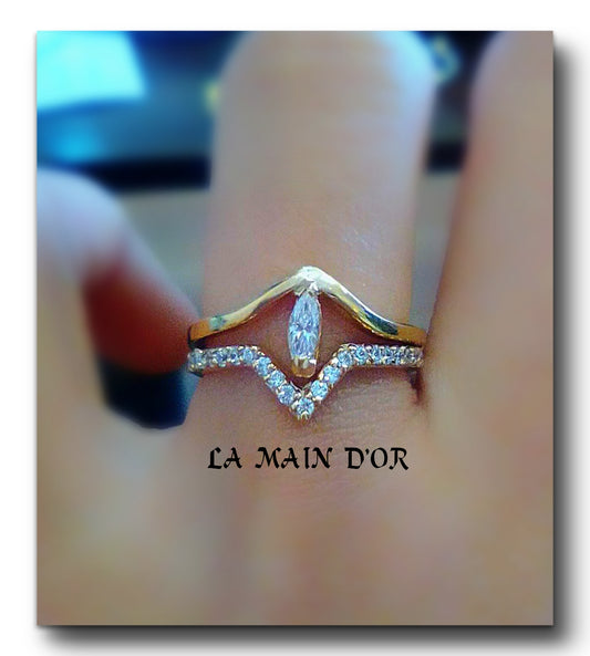 Bague Chevron