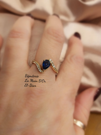 Bague Saphir Diamants