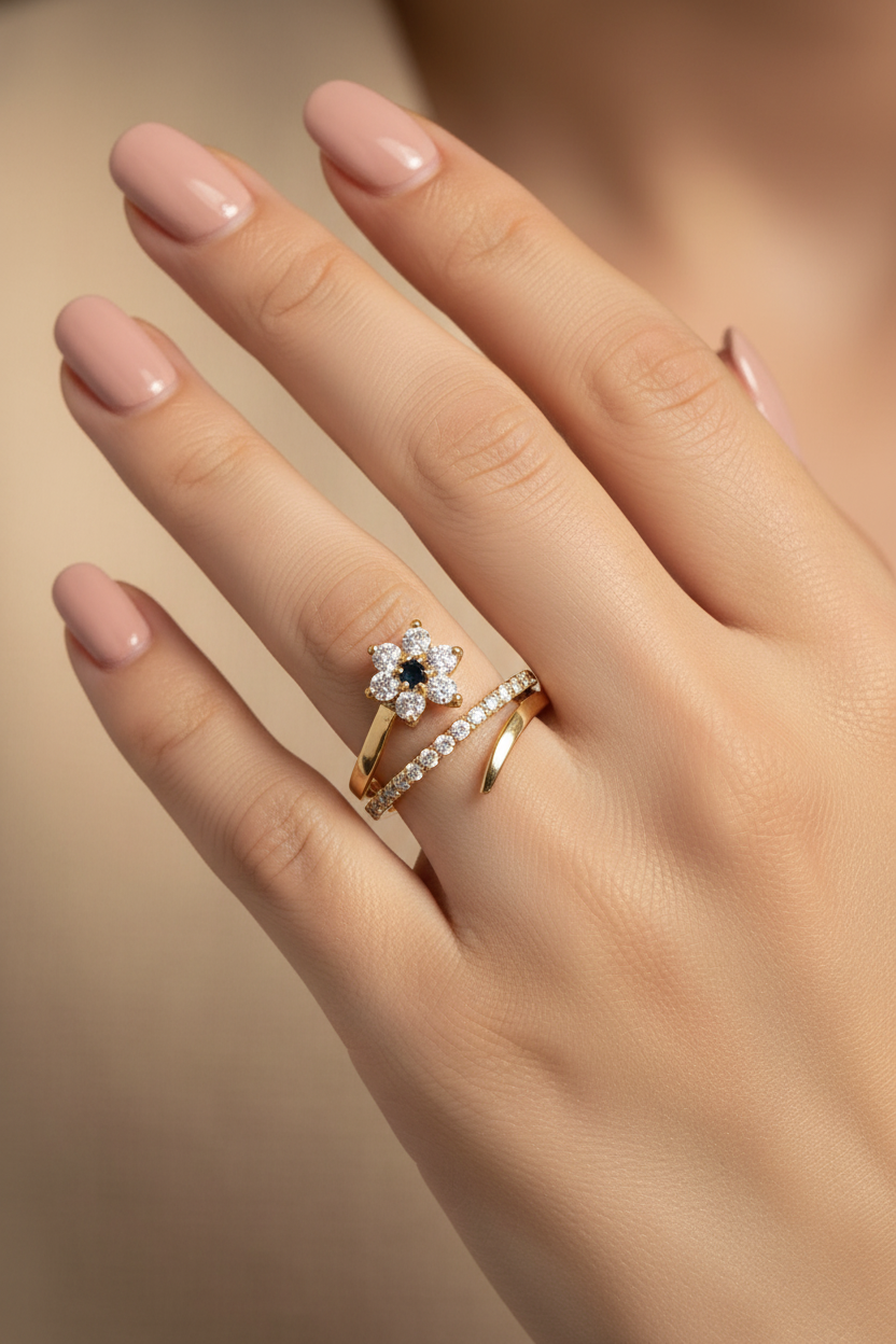 Bague Serpent Marguerite