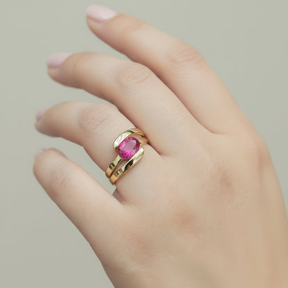 Bague Rubis ovale