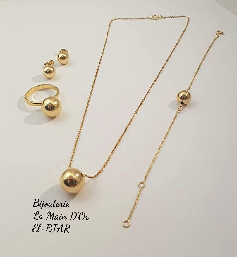 Parure Perles D'or