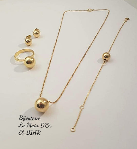 Parure Perles D'or