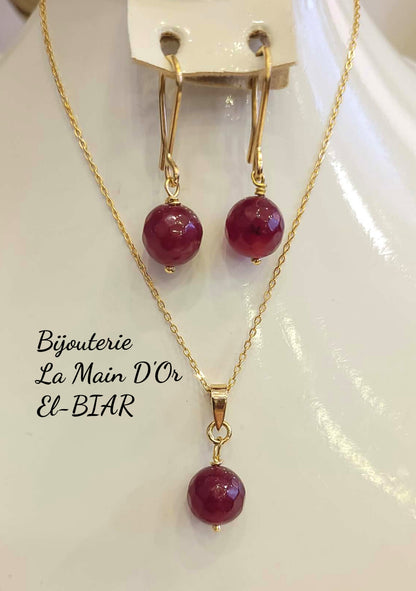 Ensembles Grosses Perles de Rubis