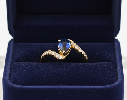 Bague Saphir Diamants