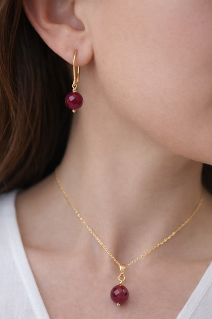 Ensembles Grosses Perles de Rubis