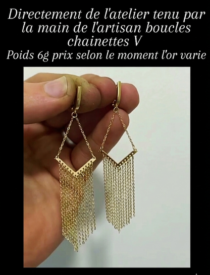Boucles V chainettes