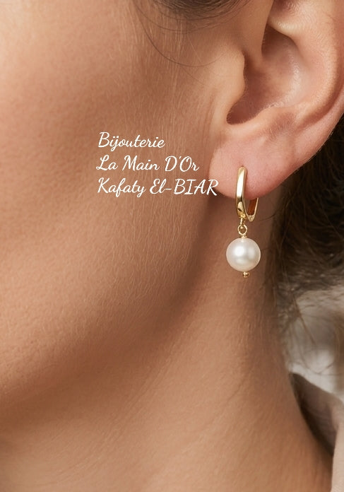 Boucles Perles de Culture Japonaises