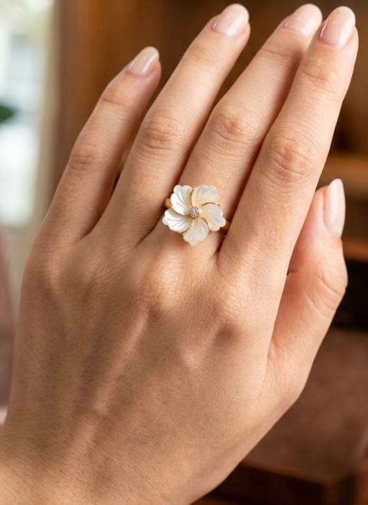 Ensembles Diamants Nacres Fleurs