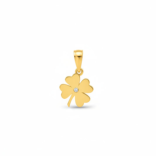 Pendentif Trefle a Quatre Feuilles