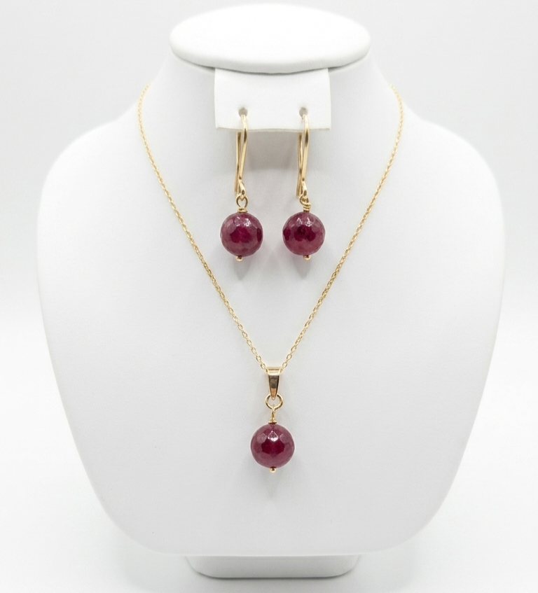 Ensembles Grosses Perles de Rubis