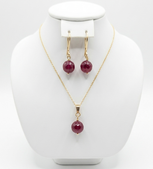 Ensembles Grosses Perles de Rubis